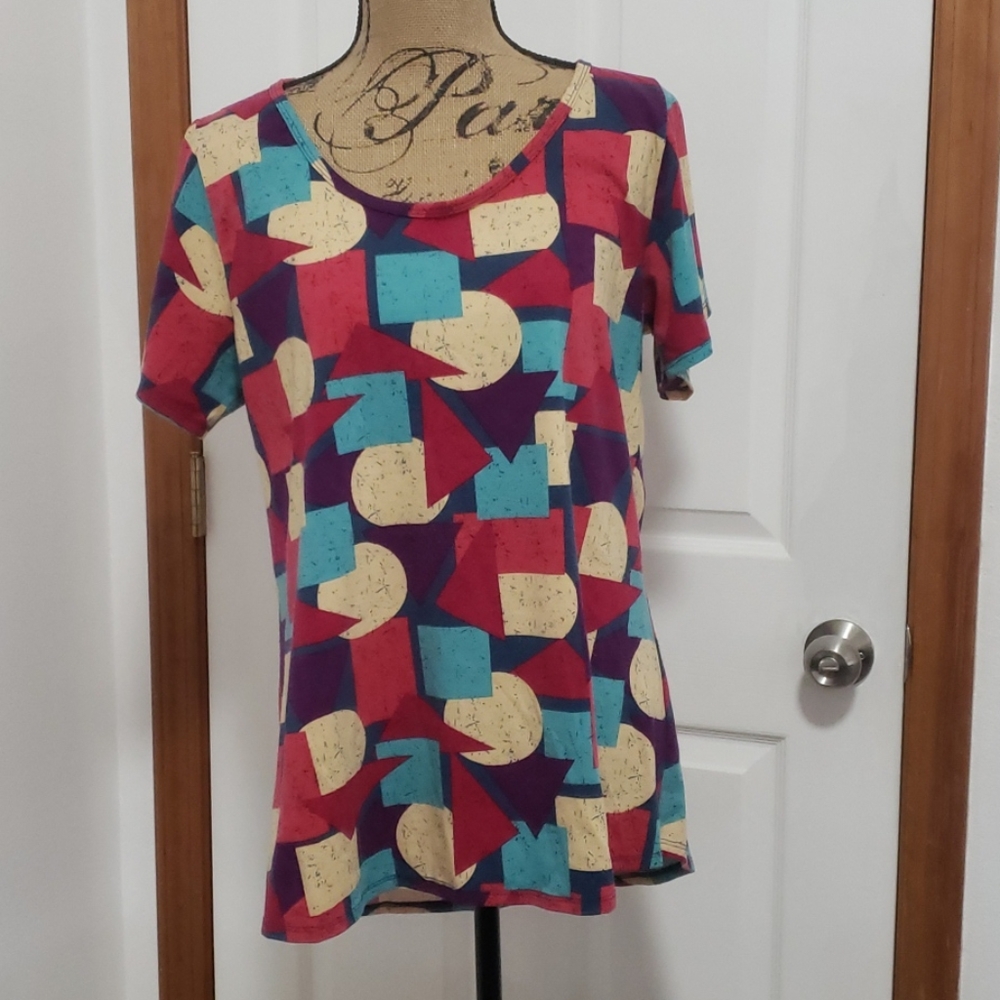 LulaRoe Abstract Tee L